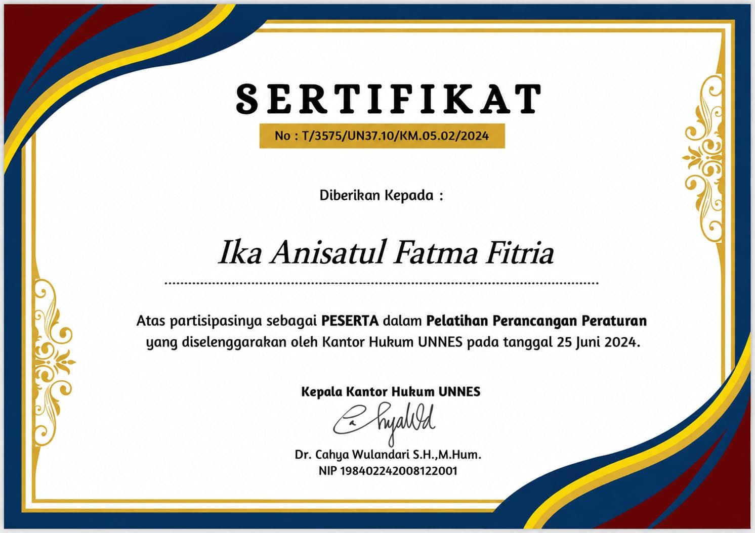 Pelatihan Perancangan Peraturan